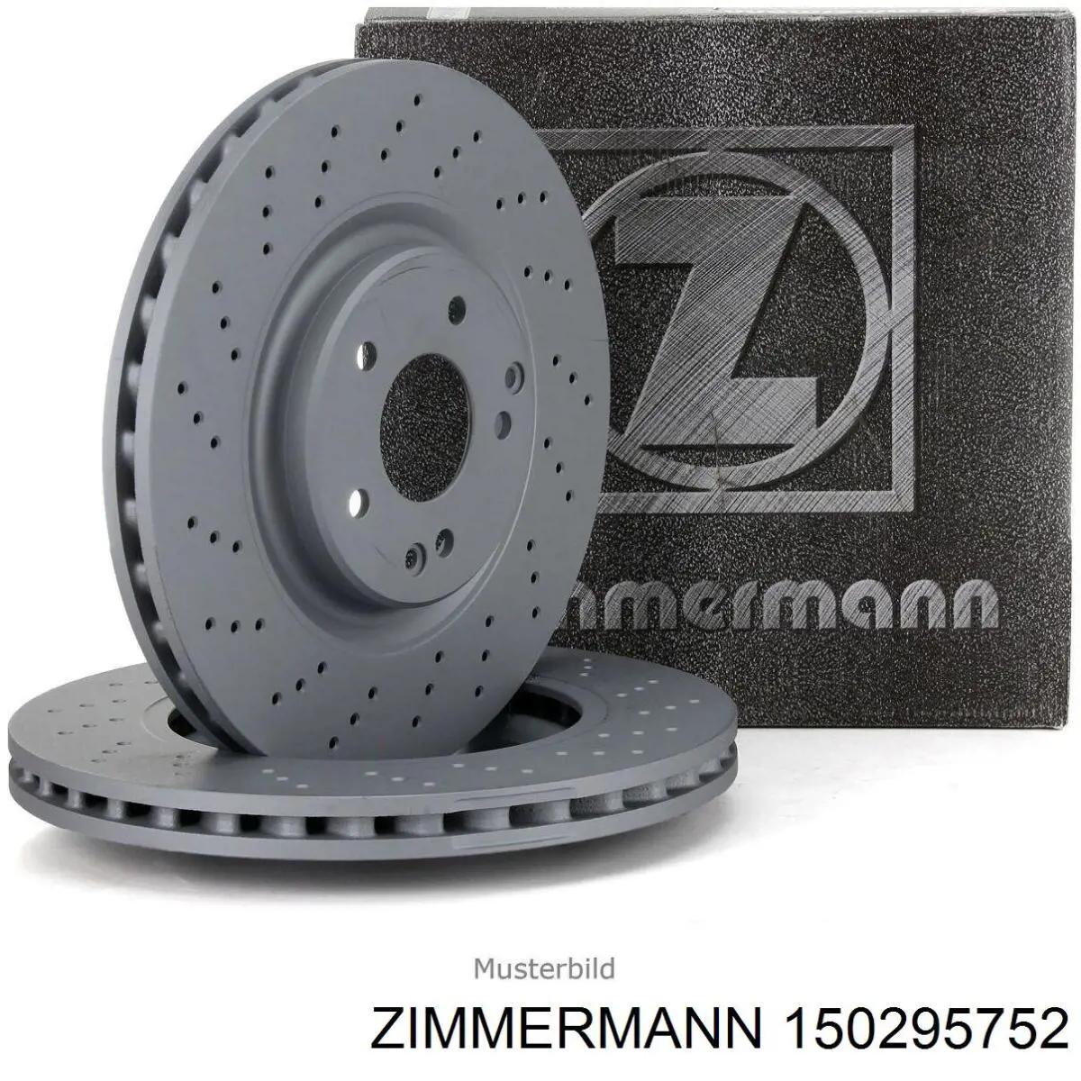 Диск переднього гальма Zimmermann 150295752 ціна, від 261.89 USD