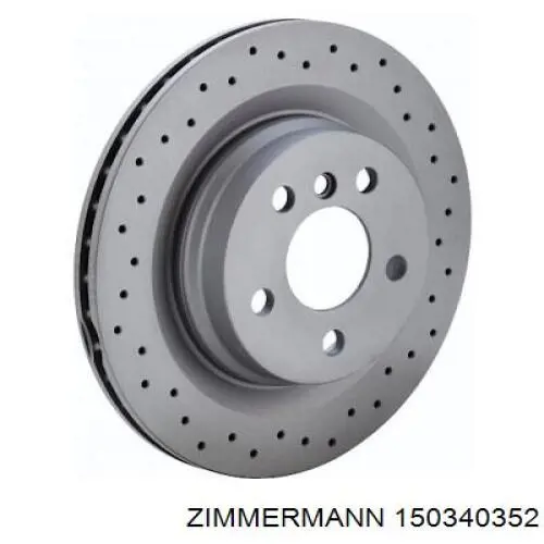 Диск переднього гальма Zimmermann 150340352 ціна, від 111.04 USD