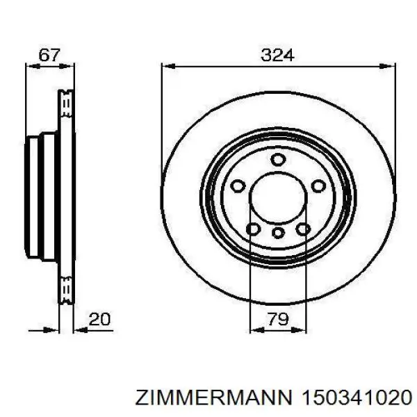 150341020 Zimmermann Дискові гальма