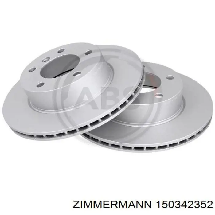 Диск гальмівний передній Zimmermann 150342352