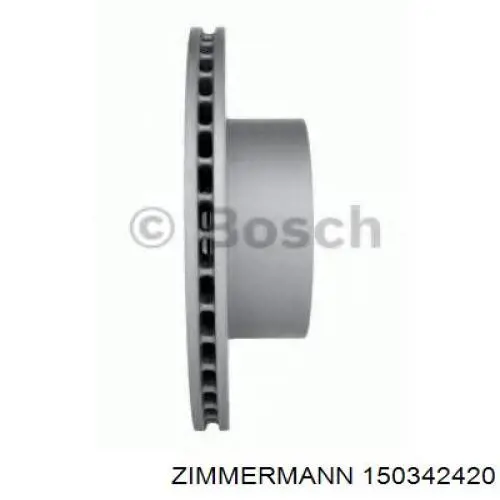 Диск переднього гальма Zimmermann 150342420 ціна, від 49.78 USD