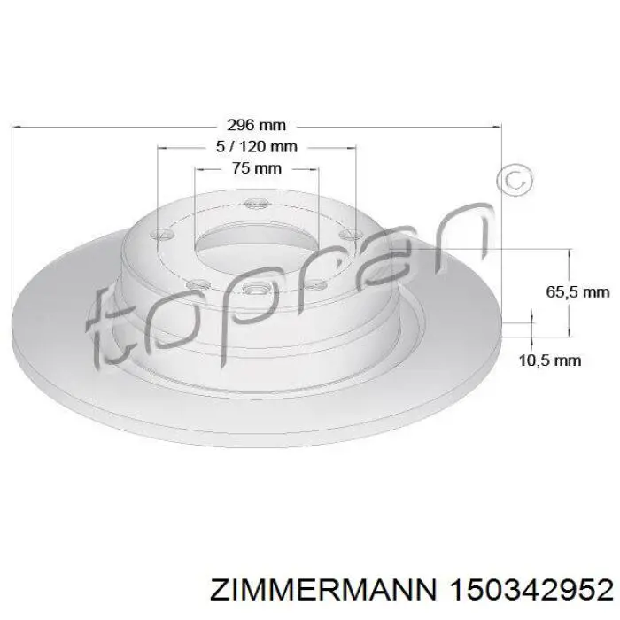 150342952 Zimmermann Дискові гальма