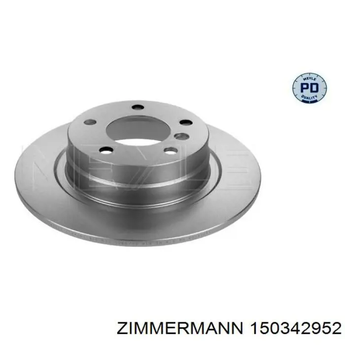 Купити 150342952 Zimmermann Диск заднього гальма