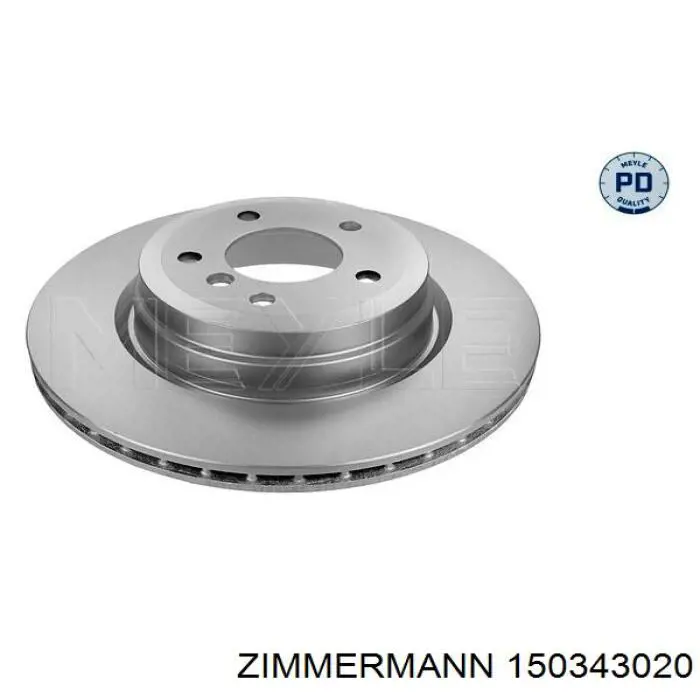 150343020 Zimmermann диск гальмівний задній