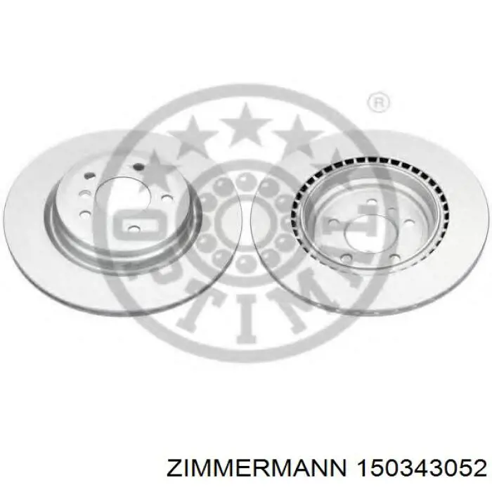 Задні дискові гальма Zimmermann 150343052 ціна, від 76.70 USD