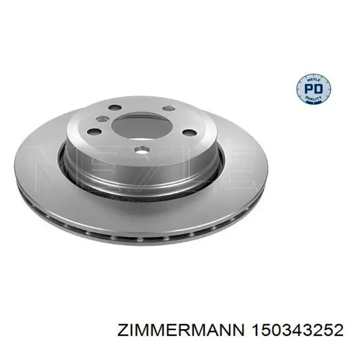 Диск гальмівний задній Zimmermann 150343252