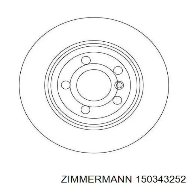 Гальмівні диски 150343252 Zimmermann