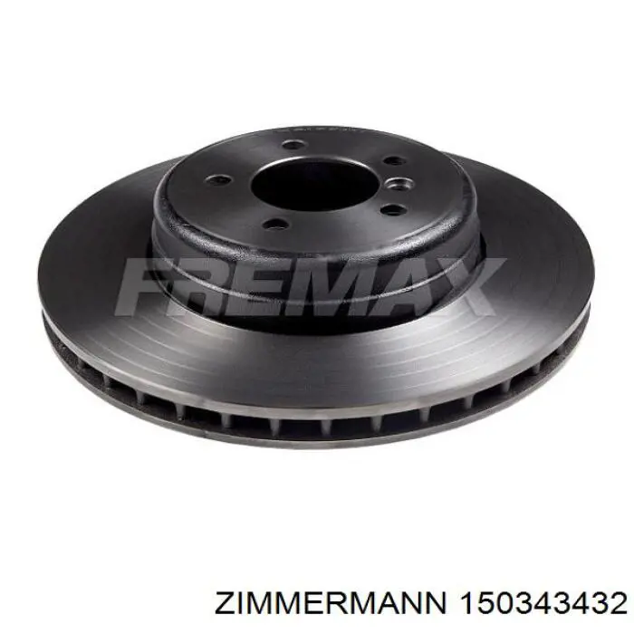 Диск гальмівний передній Zimmermann 150343432