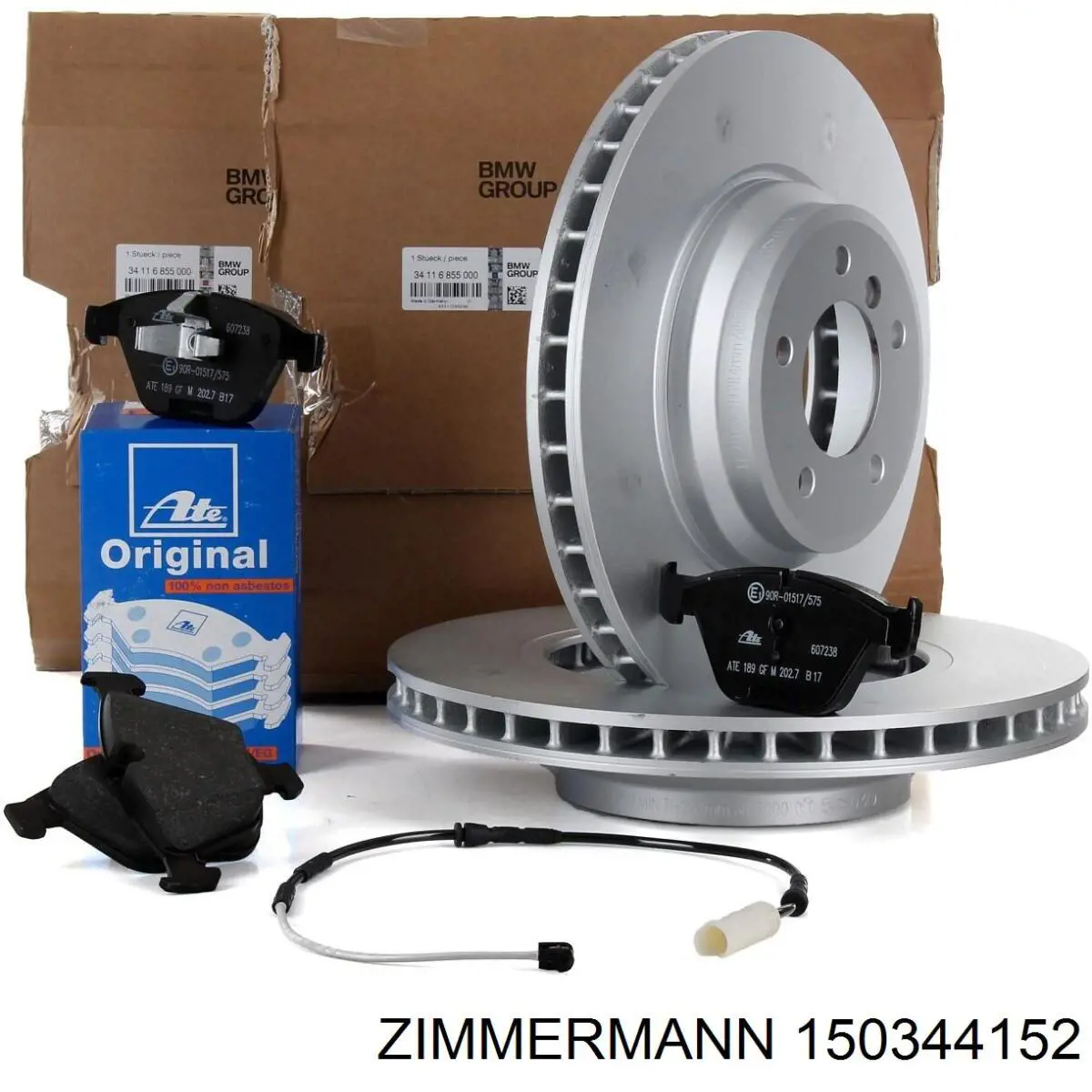 Диск переднього гальма Zimmermann 150344152 ціна, від 99.00 USD