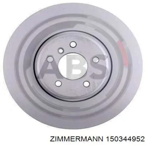 Диск гальмівний передній Zimmermann 150344952