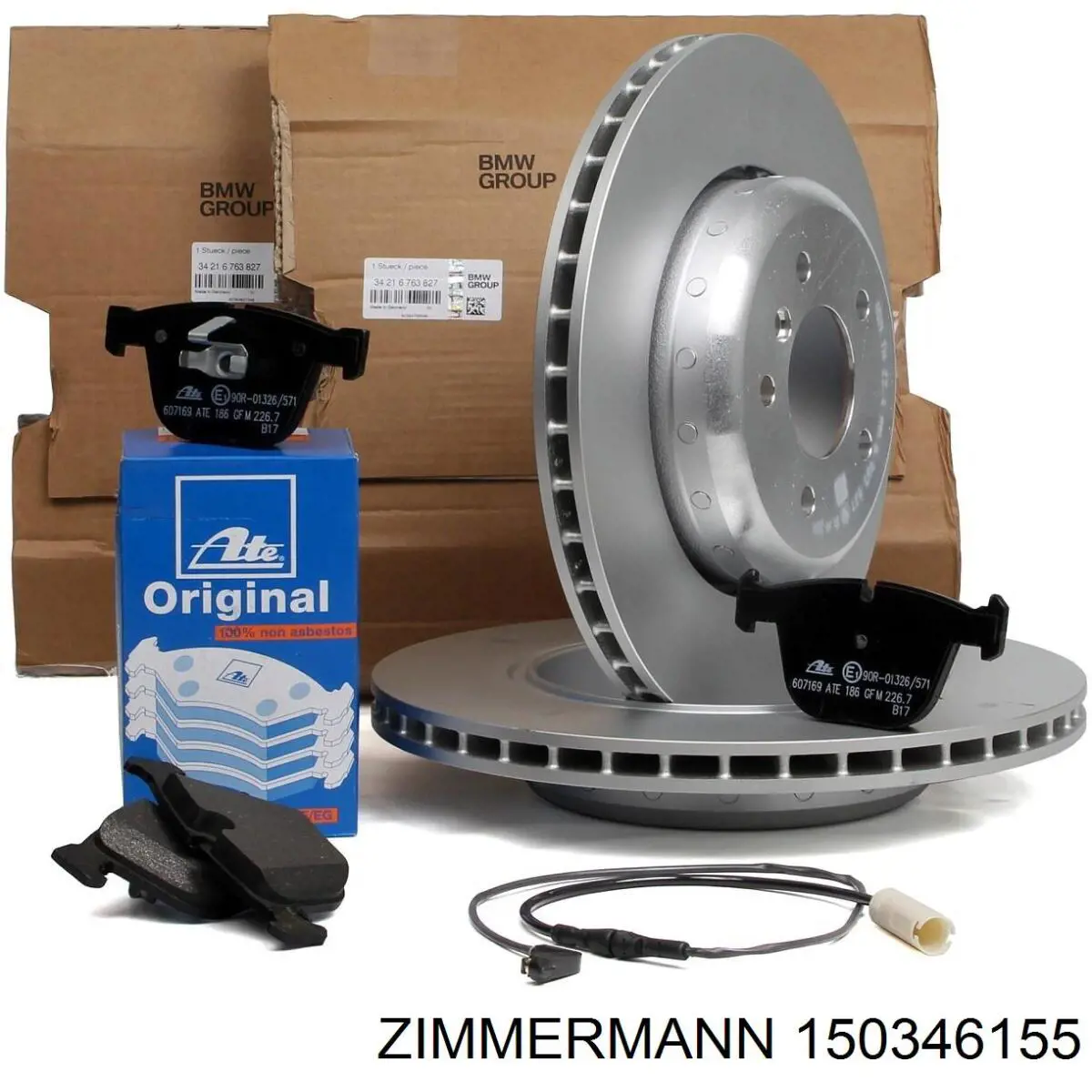 Купити 150346155 Zimmermann Диск заднього гальма