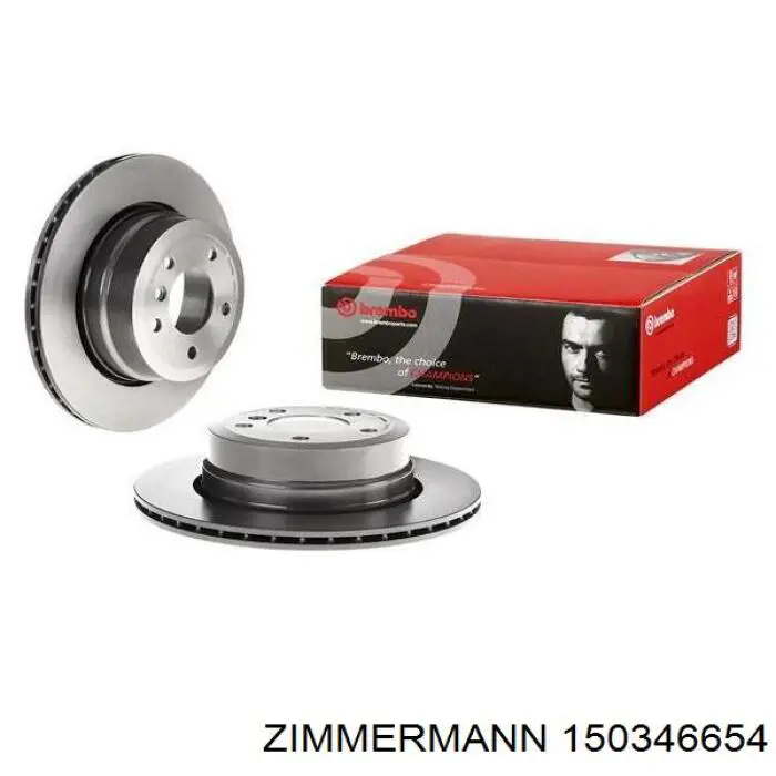 Купити 150346654 Zimmermann Диск заднього гальма