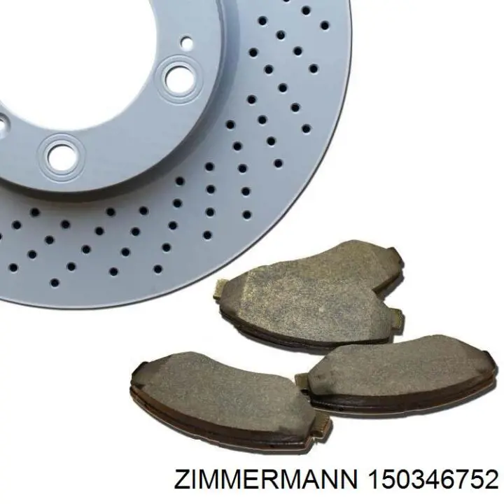 Диск переднього гальма Zimmermann 150346752 ціна, від 107.57 USD