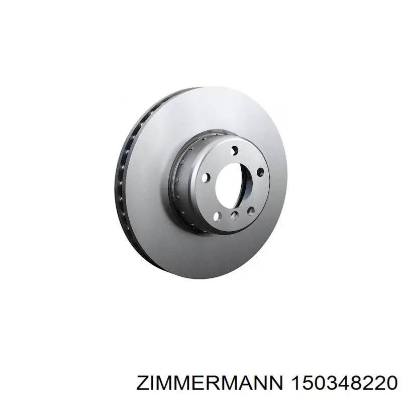 Диск переднього гальма Zimmermann 150348220 ціна, від 84.69 USD