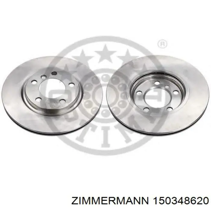 Диск гальмівний передній Zimmermann 150348620