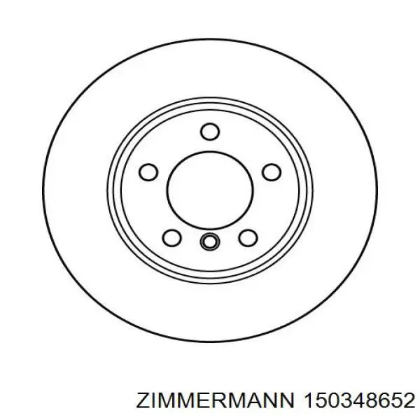 Гальмівні диски передні 150348652 Zimmermann