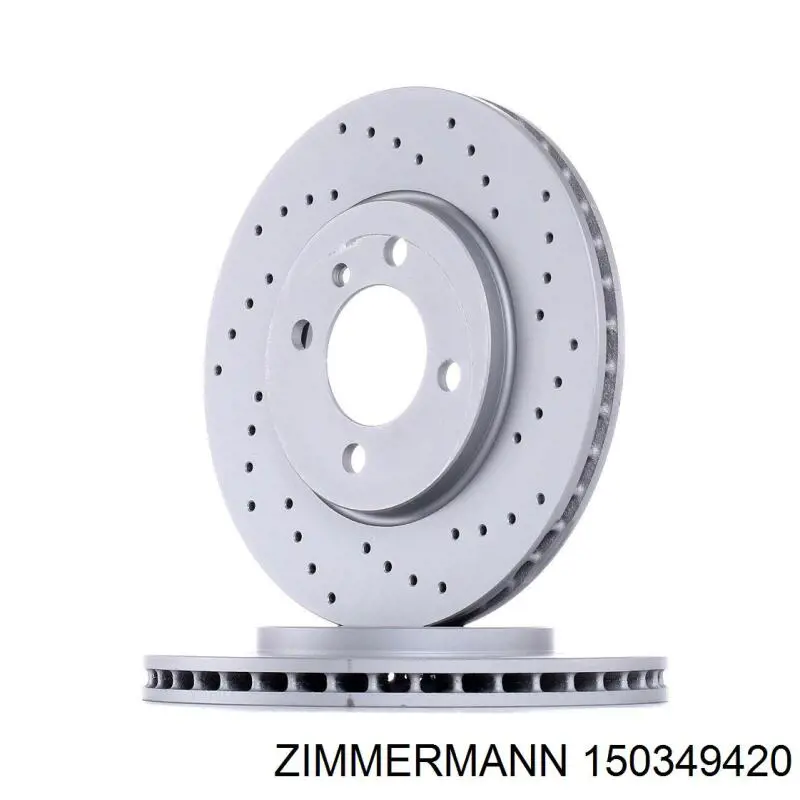 Диск переднього гальма Zimmermann 150349420 ціна, від 82.05 USD