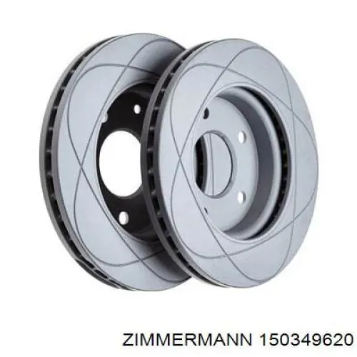 Диск переднього гальма Zimmermann 150349620 ціна, від 55.21 USD