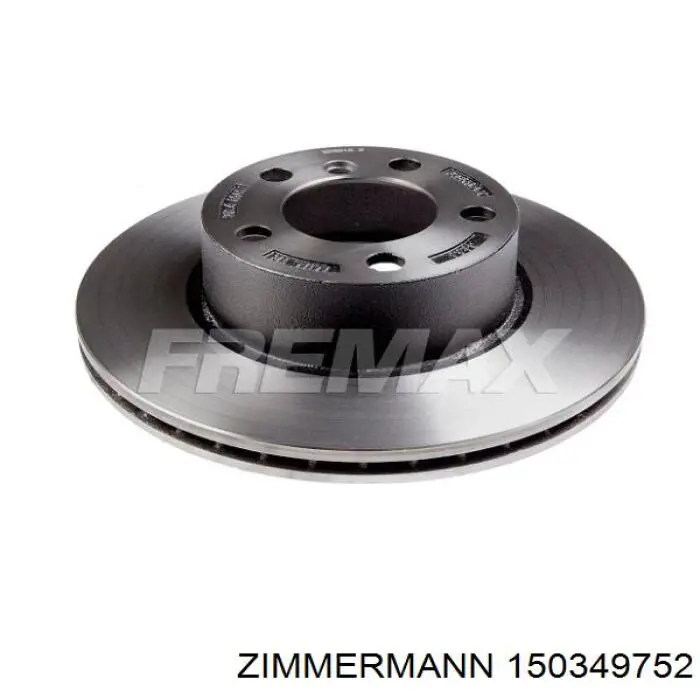 Диск переднього гальма Zimmermann 150349752 ціна, від 94.73 USD