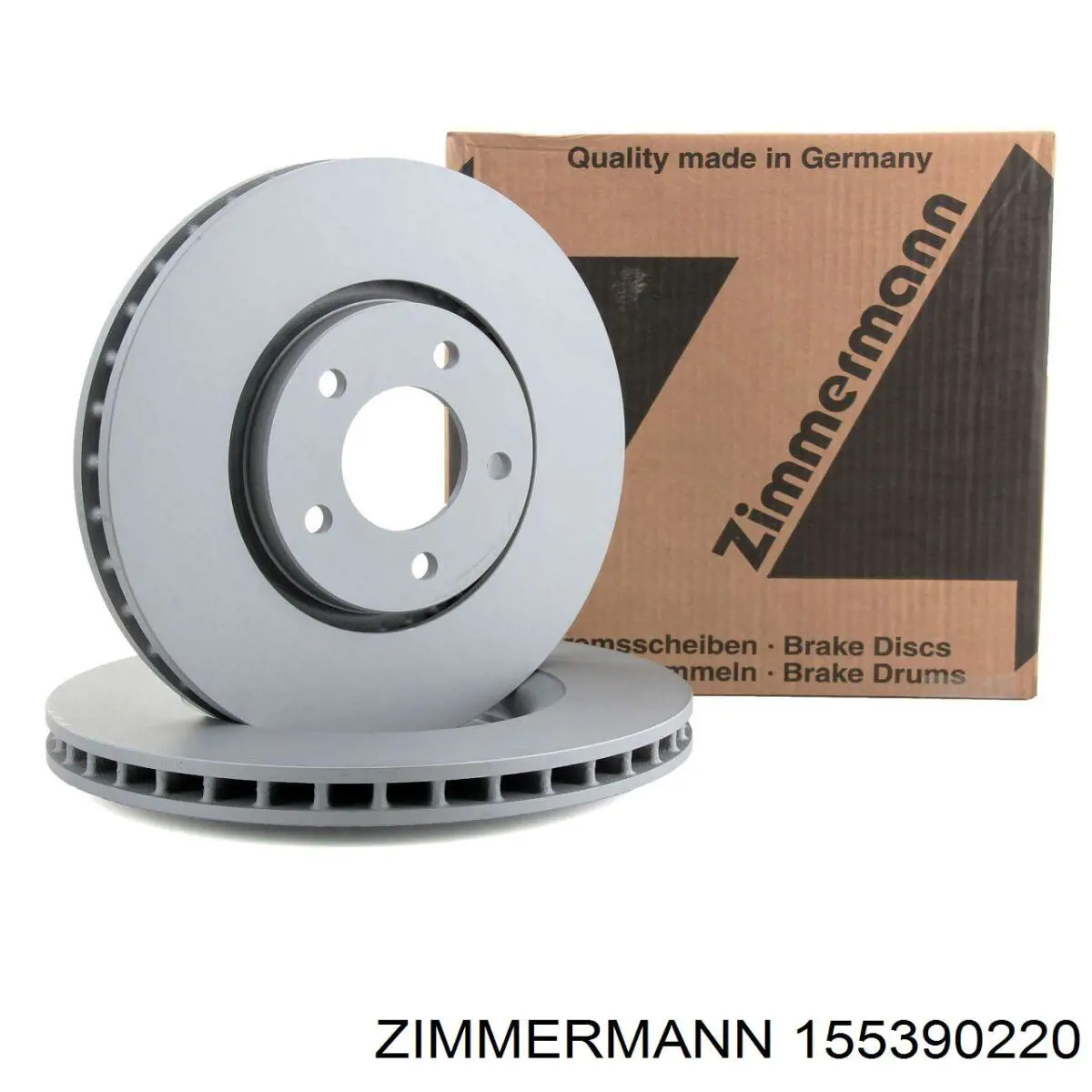 Диск переднього гальма Zimmermann 155390220 ціна, від 42.53 USD