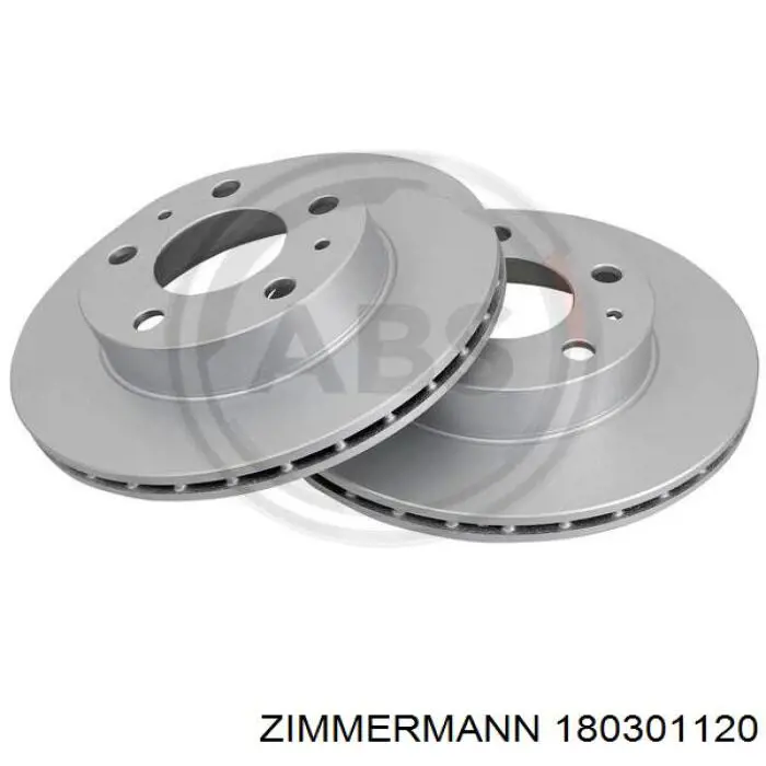 Диск переднього гальма Zimmermann 180301120 ціна, від 40.55 USD
