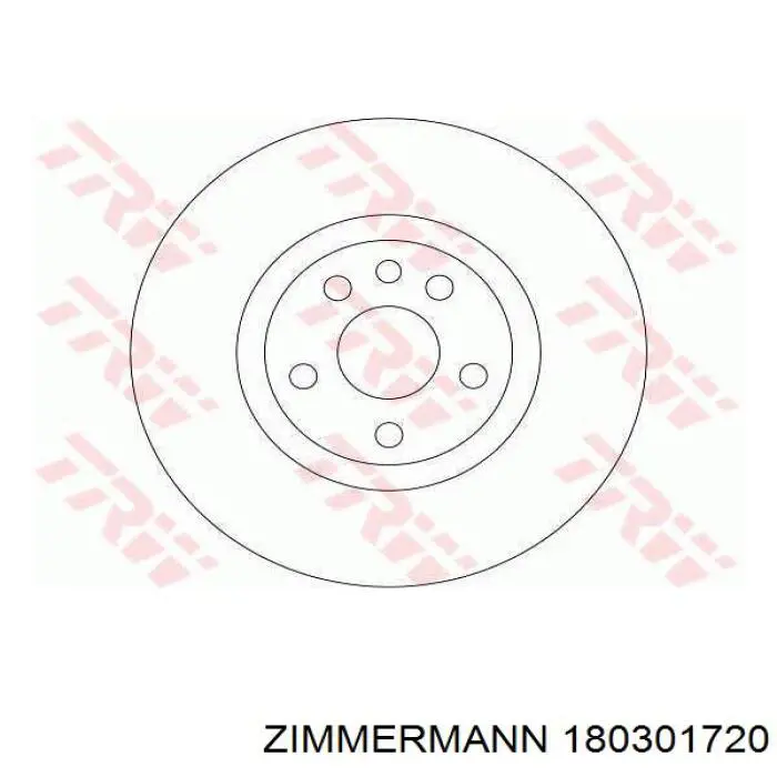Гальмівні диски передні 180301720 Zimmermann