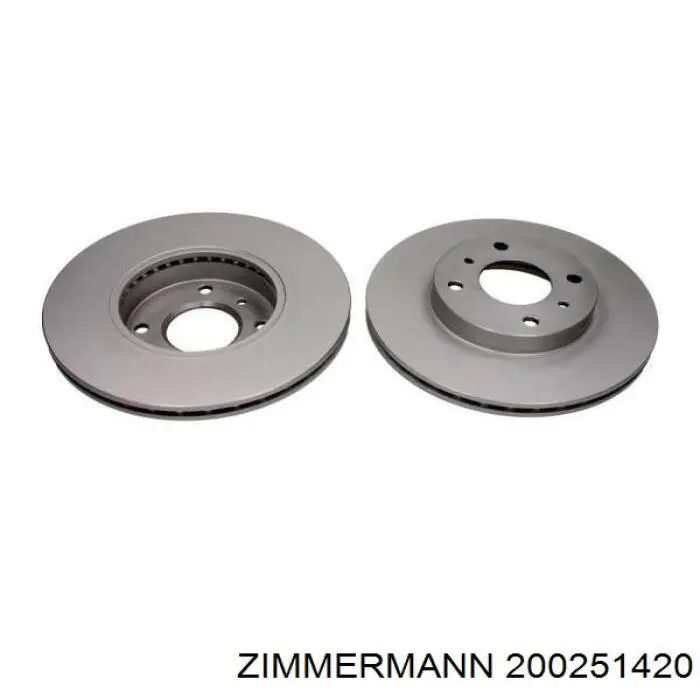 Гальмівні диски передні 200251420 Zimmermann