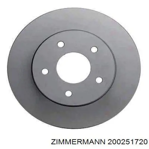 200251720 Zimmermann диск гальмівний задній