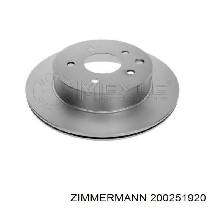 Диск гальмівний задній Zimmermann 200251920