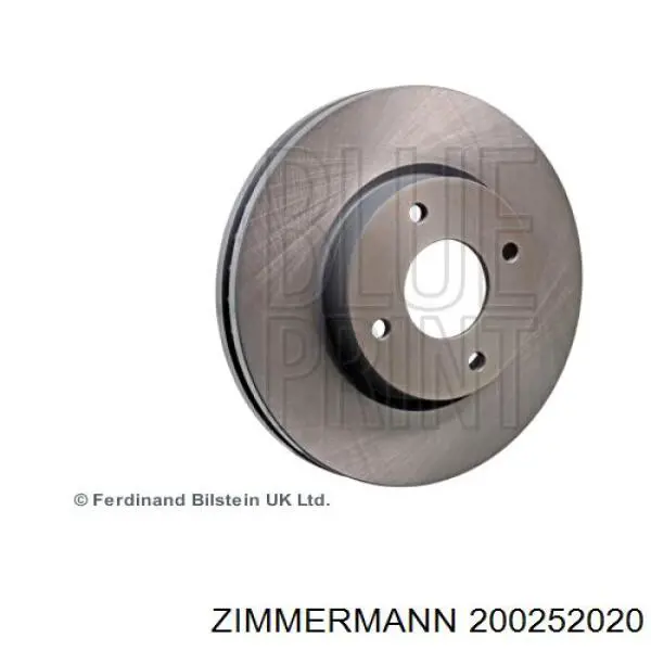 Диск гальмівний передній Zimmermann 200252020