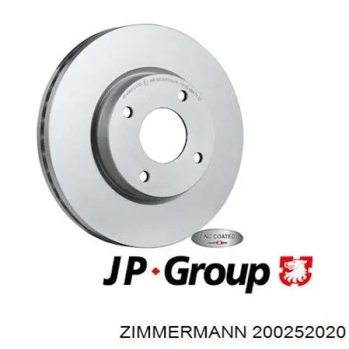 200252020 Zimmermann Гальмо дискове переднє