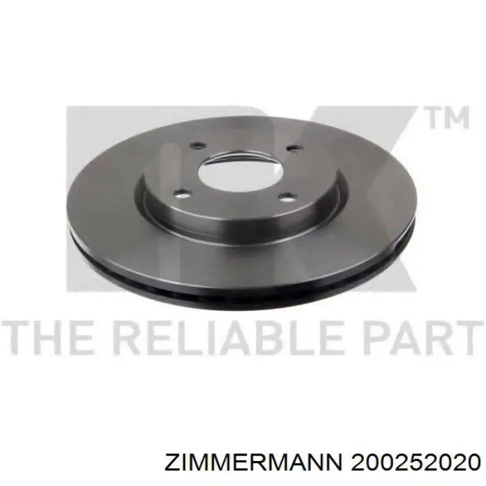 Диск переднього гальма Zimmermann 200252020 ціна, від 35.29 USD