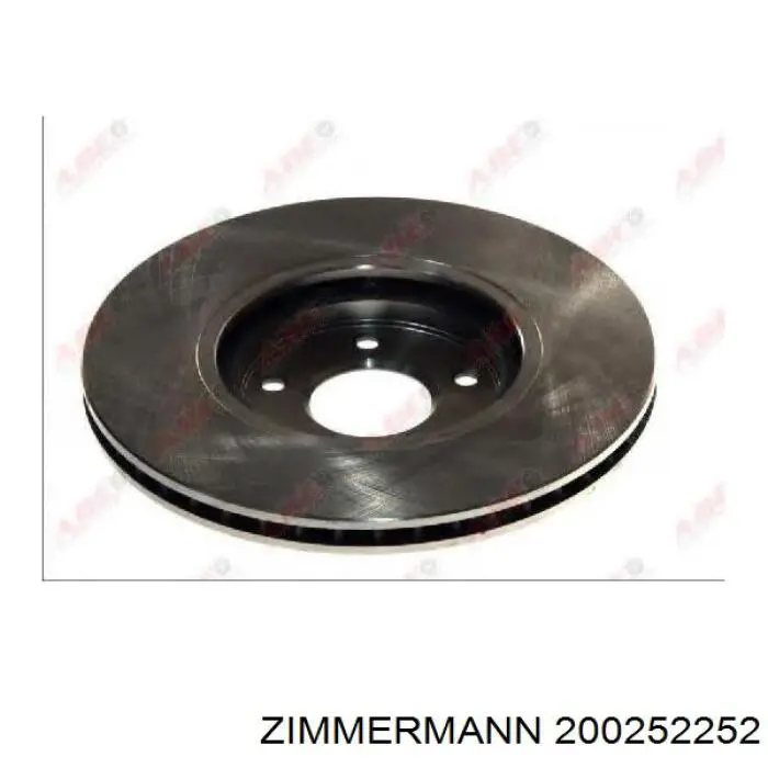 Диск переднього гальма Zimmermann 200252252 ціна, від 60.88 USD