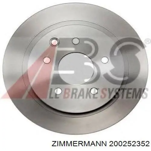 Гальмівні диски 200252352 Zimmermann