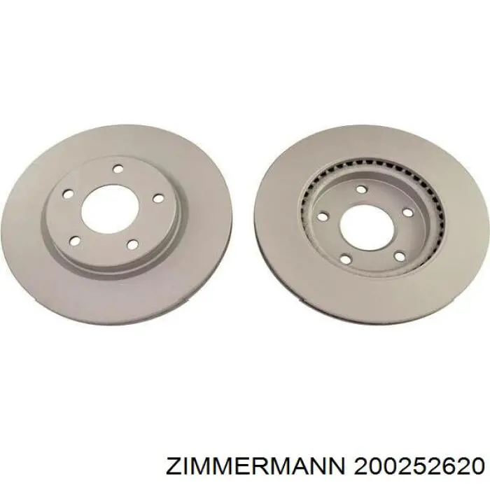 Гальмівні диски передні 200252620 Zimmermann