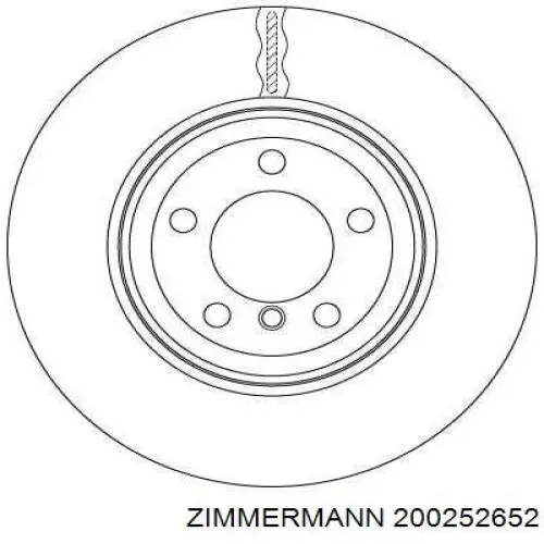 Гальмівні диски передні 200252652 Zimmermann