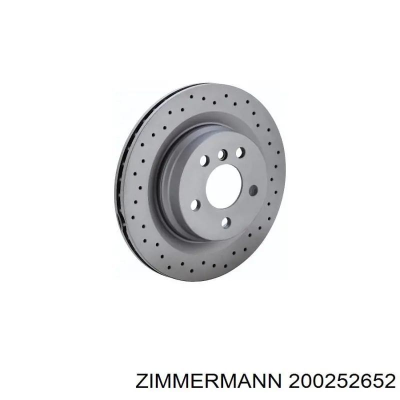 200252652 Zimmermann диск гальмівний передній