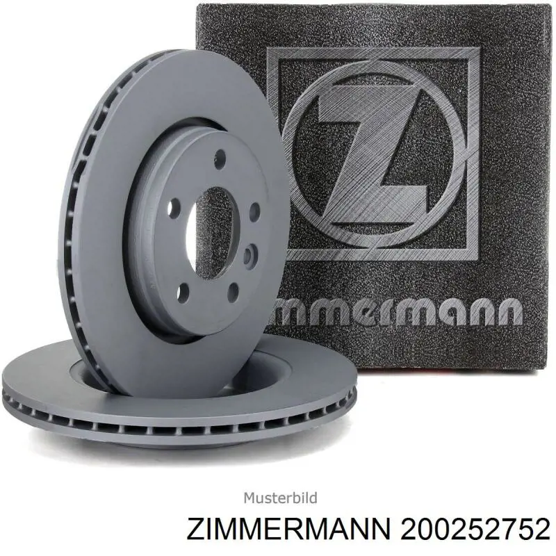 200252752 Zimmermann Гальмо дискове переднє