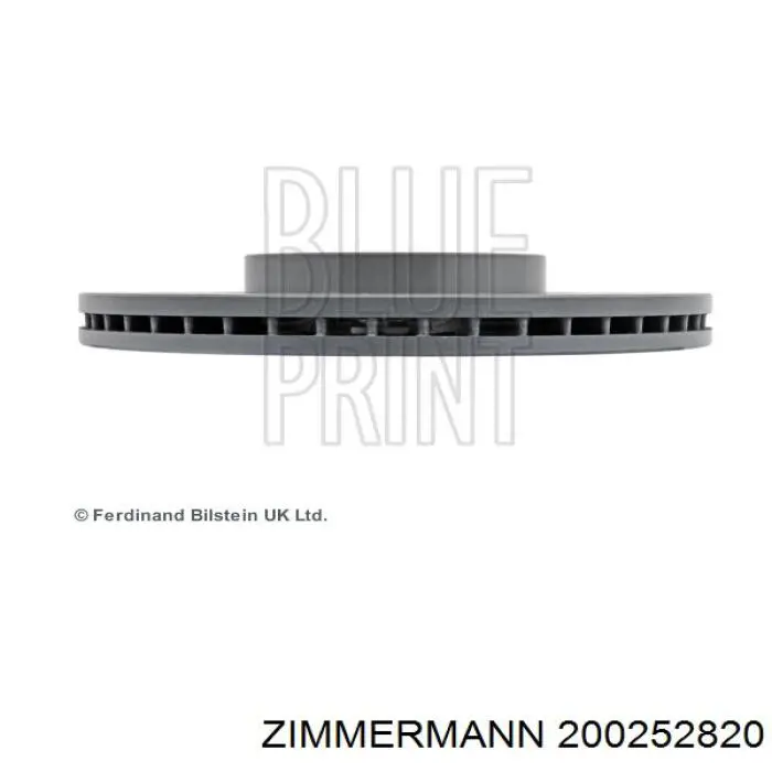 Диск переднього гальма Zimmermann 200252820 ціна, від 59.78 USD