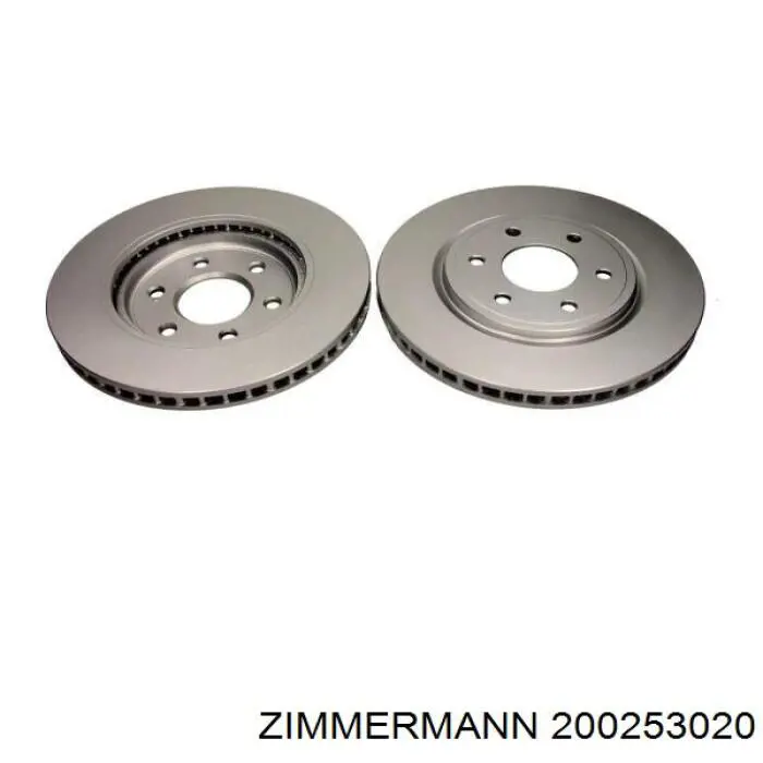 Гальмівні диски передні 200253020 Zimmermann