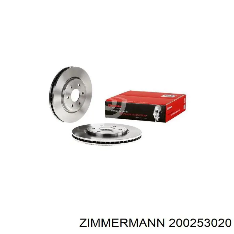 Гальмівні диски передні 200253020 Zimmermann