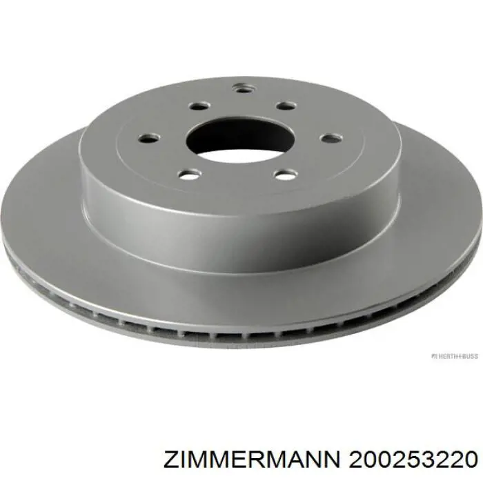 200253220 Zimmermann диск гальмівний задній