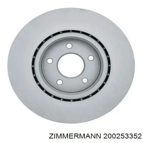 Диск гальмівний передній Zimmermann 200253352