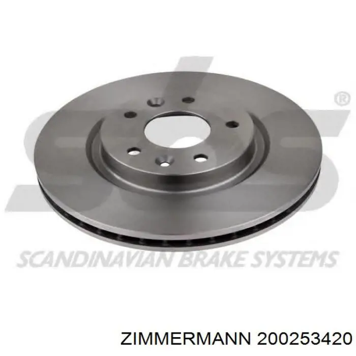 Гальмівні диски передні 200253420 Zimmermann