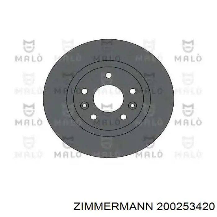 Диск гальмівний передній Zimmermann 200253420