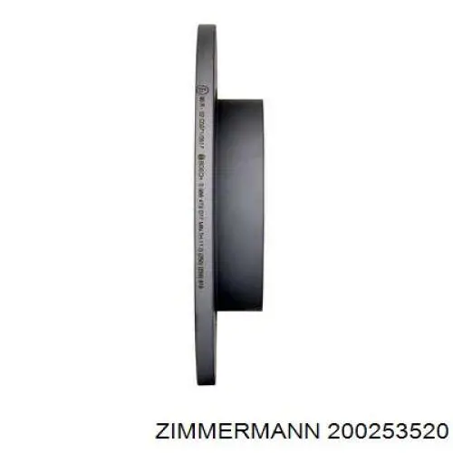 Диск гальмівний задній Zimmermann 200253520