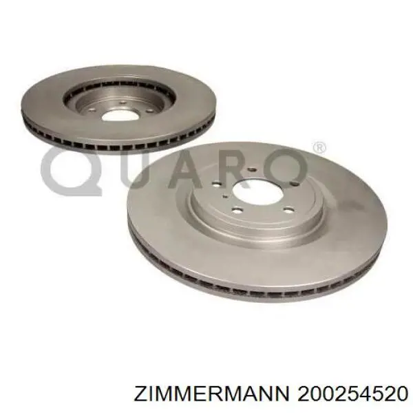 Диск переднього гальма Zimmermann 200254520 ціна, від 99.67 USD