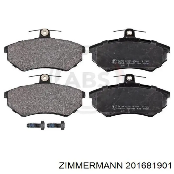 Гальмівні колодки Zimmermann 201681901 ціна, від 19.24 USD