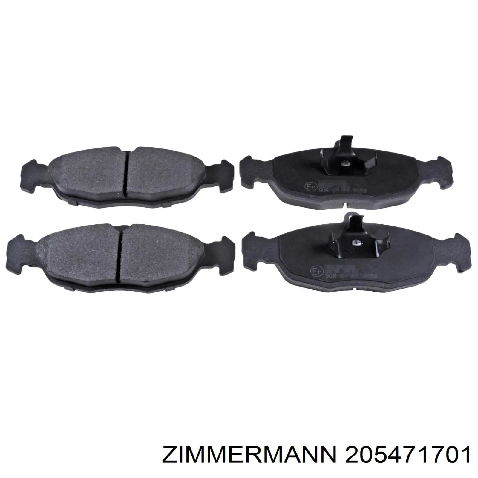 Гальмівні колодки Zimmermann 205471701 ціна, від 12.97 USD