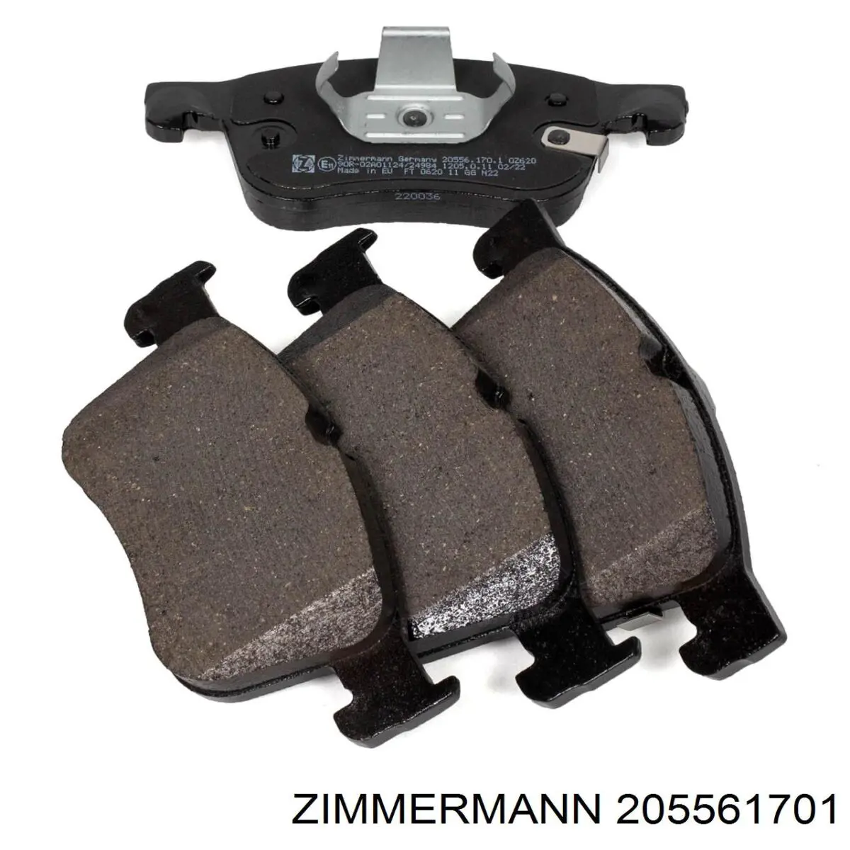 205561701 Zimmermann колодки гальмівні передні, дискові